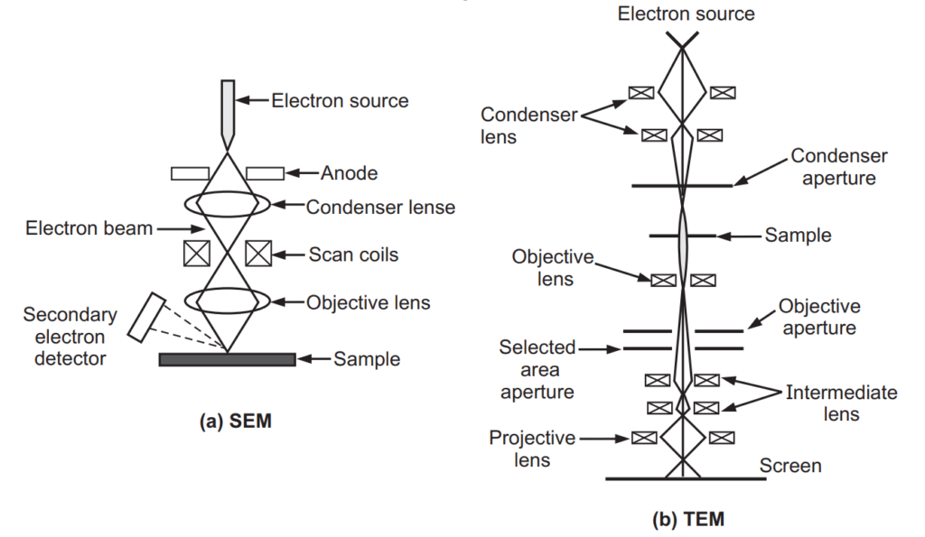 Principles of electron microscopes 