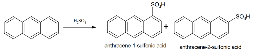 Reactions of anthracene 