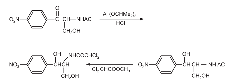 Synthesis of chloromycetin